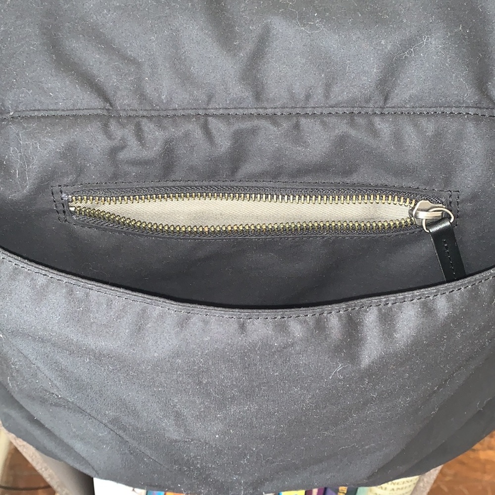 Waxed Cotton and Leather Ally Capellino Carry All Bag - Fr… - Picture 4 of 6